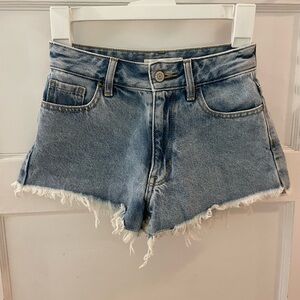 PACSUN Medium Wash High Rise Festival Shorts Size 22